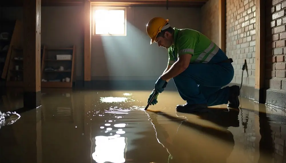 Professional water damage restoration services in Donie, TX